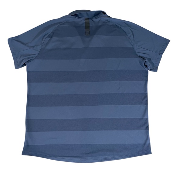 Nike Men's Striped Navy Polo Shirt Zonal Cooling - Picture 4 of 5